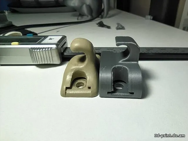 3D-модель "Крепление козырька Audi C4 100"