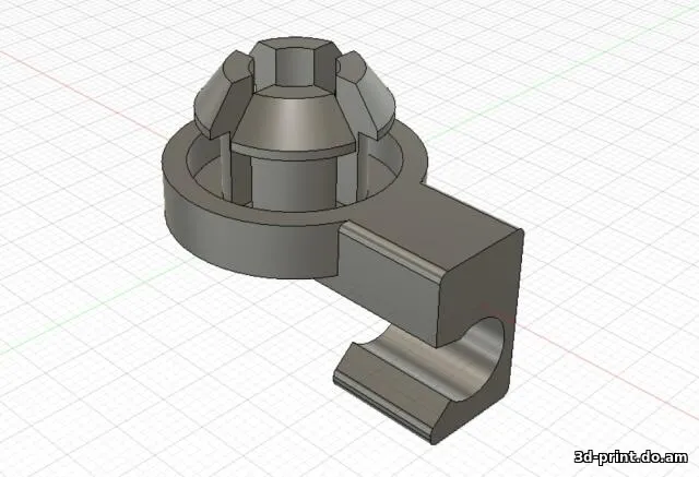 3D-модель "Фиксатор стойки капота Fabia 5M0823395A"