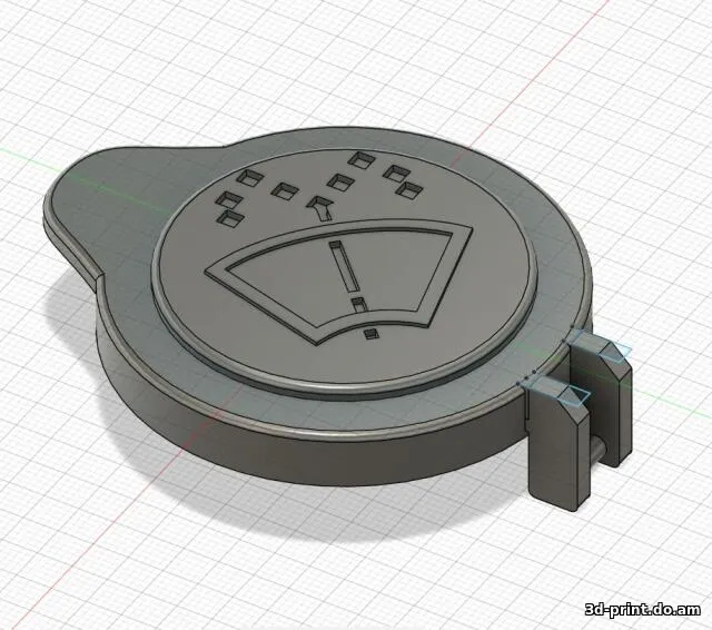 3D-модель "Крышка омывателя Mitsubishi space star" — STL модель для 3D-печати