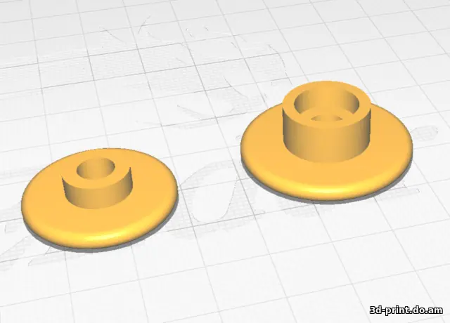 3D-модель "Бобышка для тента легкового прицепа"