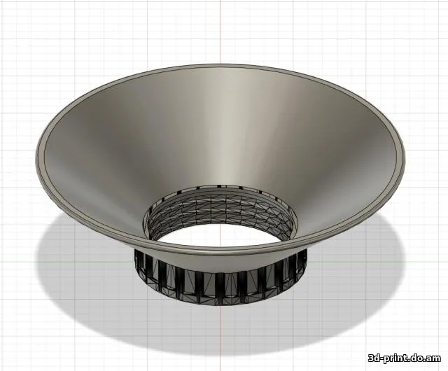 3D-модель "Крышка бочка омывателя для Lada - Granta, Kalinaи т.д. с заливной воронкой и пробкой"
