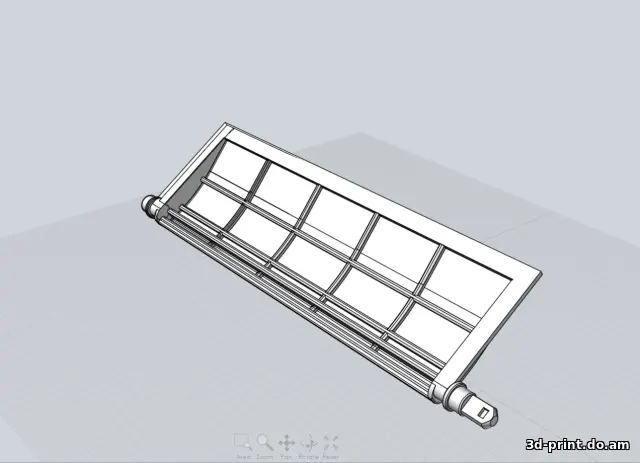 3D-модель "Заслонка печки Lada Priora" — STL модель для 3D-печати