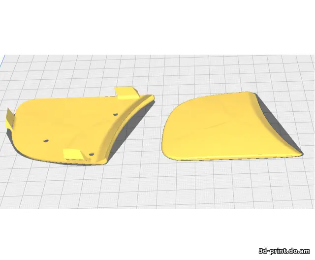 3D-модель "Заглушка бампера Citroen C4 Picasso 2G" — STL модель для 3D-печати