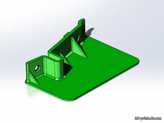 3D-модель "Брызговик задней арки Nissan Qashqai J10"