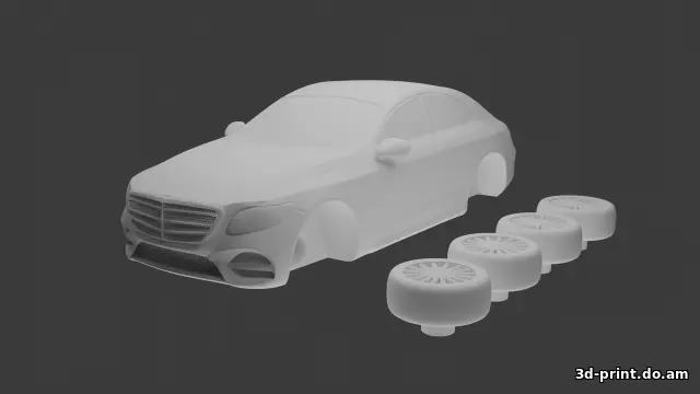 3D-модель "Автомобиль-седан" — STL модель для 3D-печати
