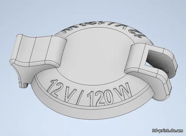 3D-модель "Крышка прикуривателя Toyota" — STL модель для 3D-печати