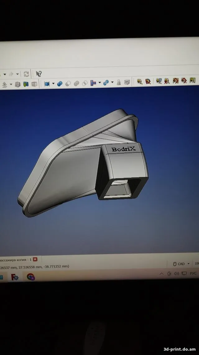 3D-модель "Насадка на патрубок обдува пассажира Chevrolet Niva"