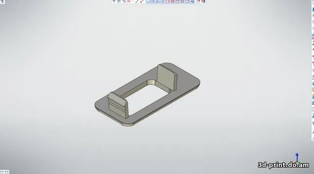 3D-модель "Накладка на кнопки стекло подъемника Mazda 626"