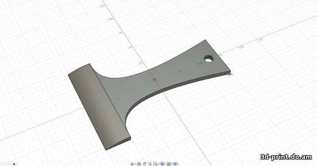 3D-модель "Простой скребок"