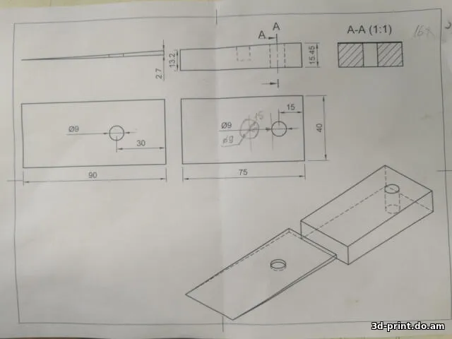 3D-модель "Lada Vesta - проставки под передние сиденья"