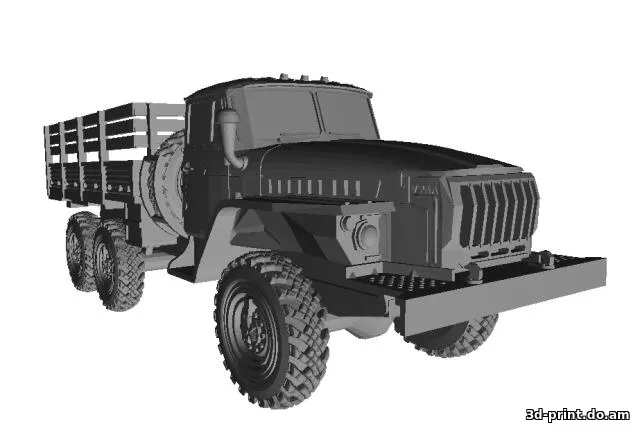 3D-модель "Грузовик УРАЛ-4320"