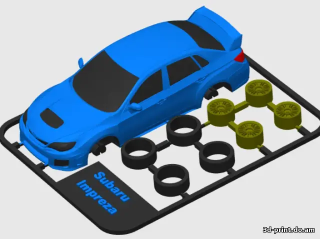 3D-модель "Subaru Impreza WRX STI kit"