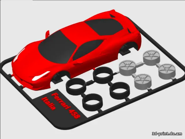 3D-модель "Автомобиль Ferrari 458 Italia kit"