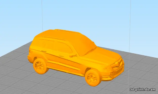 3D-модель "Автомобиль Mercedes GLK" — STL модель для 3D-печати