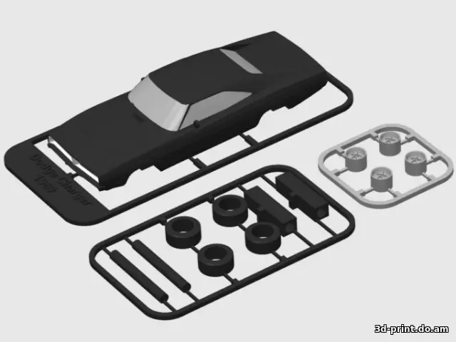 3D-модель "Автомобиль Dodge Charger 1969 kit"