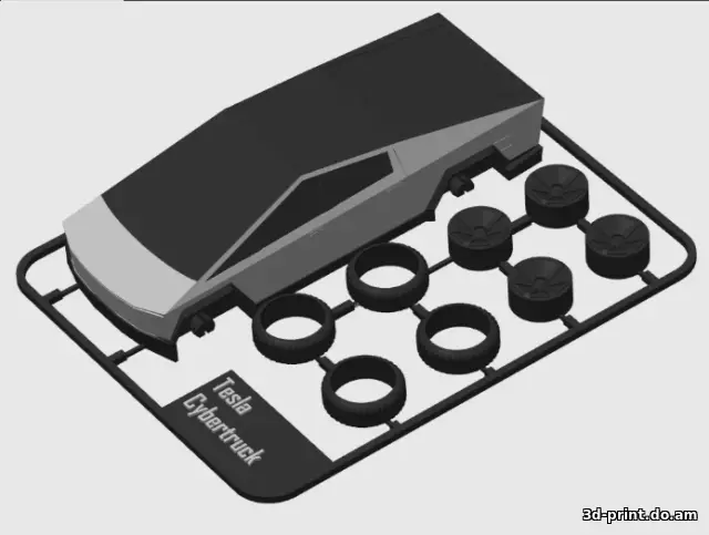 3D-модель "Автомобиль Tesla Cybertruck kit"