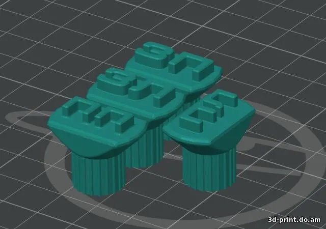 3D-модель "Колпачки с указанием местоположения колеса"