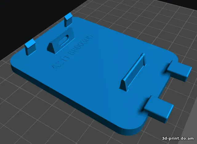 3D-модель "Заглушка заднего бампера Mercedes W211" — STL модель для 3D-печати