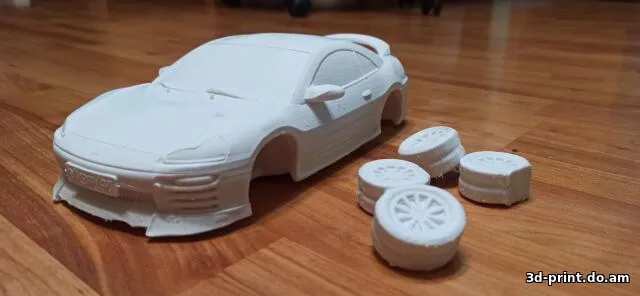 3D-модель "Автомобиль Mitsubishi Eclipse 3G из ИИ"