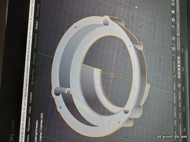 3D-модель "Подиум на передние двери Daewoo Lanos на 165 динамики"