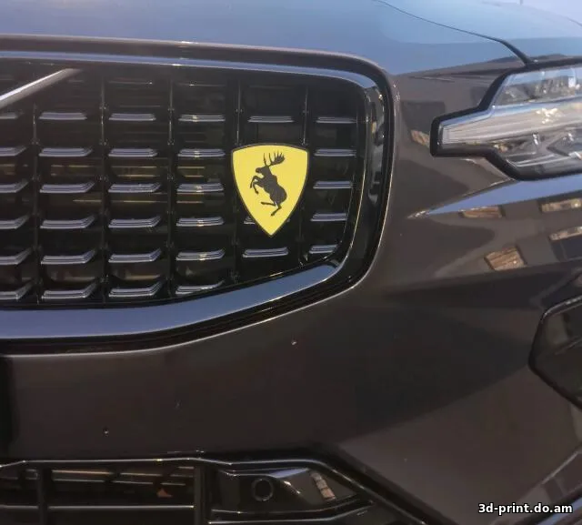 3D-модель "VOLVO Лось Значок + Брелок Вольво XC40 S60 R-Design"