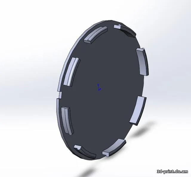 3D-модель "Колпак литого диска 150 мм" — STL модель для 3D-печати