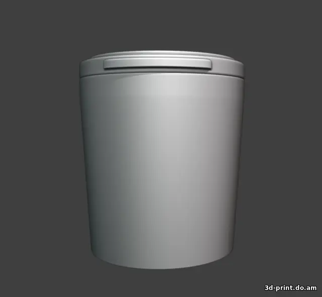 3D-модель "Контейнер, пепельница в подстаканник авто"