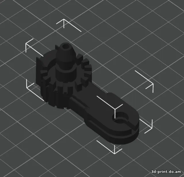 3D-модель "Деталь ручки открытия капота Volkswagen"