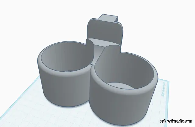 3D-модель "Подстаканник для Lada Granta на подлокотник"