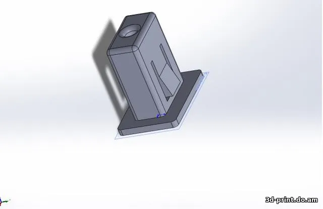 3D-модель "Клипса под саморез 7.4-14.5"