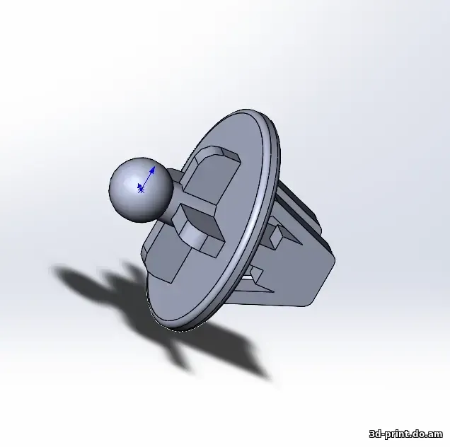 3D-модель "Клипса багажника Ford Fusion на подъем полки"