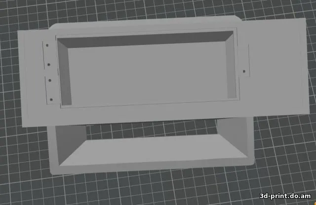 3D-модель "2110- Центр. сопло печки- маунт под планшет Lenovo (251,2x158,8x7.5)(держатель, крепление)"