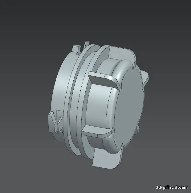 3D-модель "Заглушка фары дальнего света Hover H3" — STL модель для 3D-печати