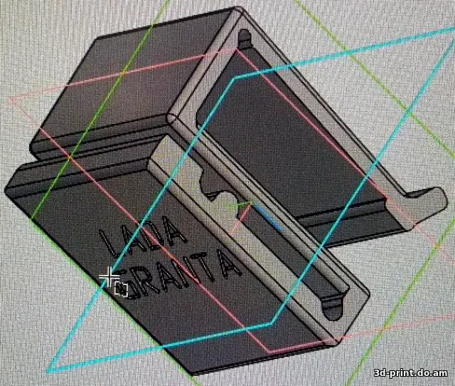3D-модель "Клипса для очков на козырек (LADA GRANTA)"
