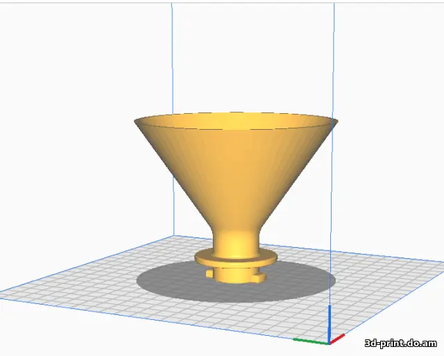 3D-модель "Воронка для заливки моторного масла в двигатель НИВА"