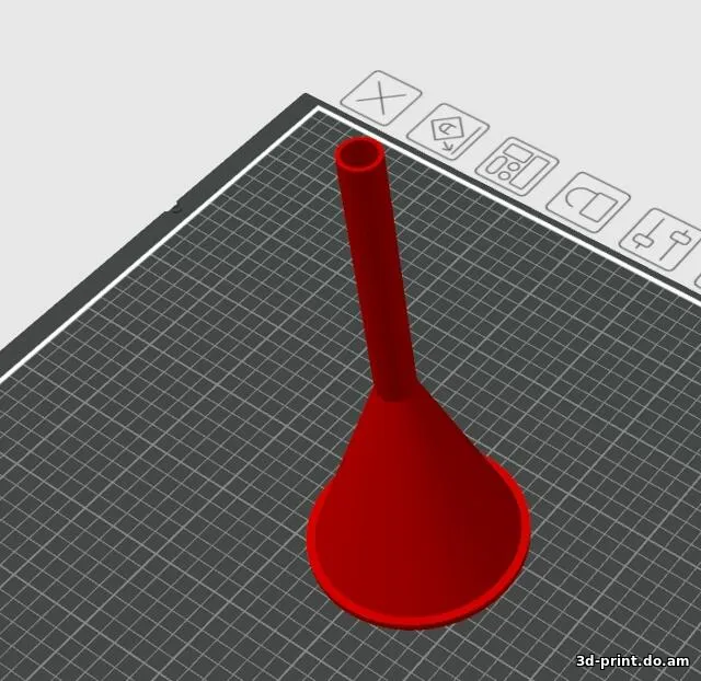 3D-модель "Воронка компактная для масла,бензина, воды, самогона, пива"