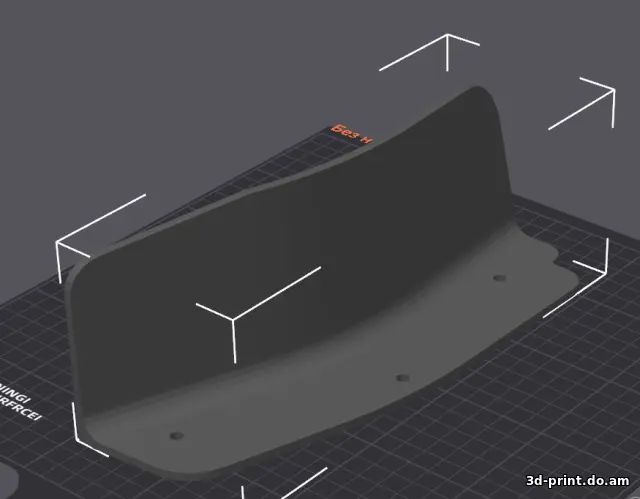 3D-модель "Отбойник передний правый Geely Monjaro"
