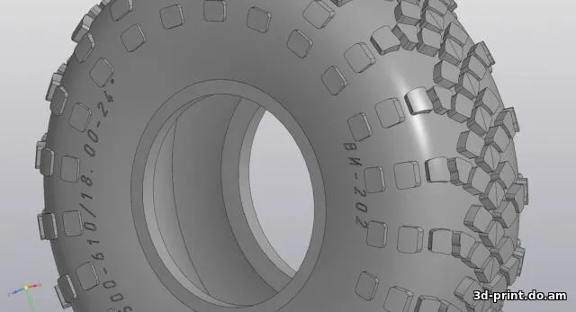 3D-модель "Колесо ВИ-202 новая 1/12"