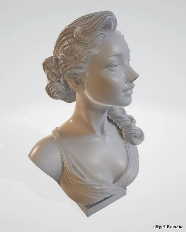 3D-модель "Бюстик девушки" — STL модель для 3D-печати