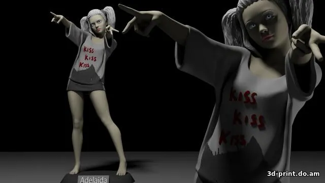 3D-модель "Девушка Adelaida"