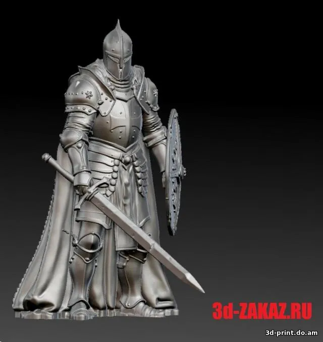 3D-модель "Рыцарь КРЕСТОНОСЕЦ 2" — STL модель для 3D-печати