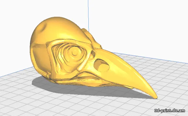 3D-модель "Череп ворона" — STL модель для 3D-печати