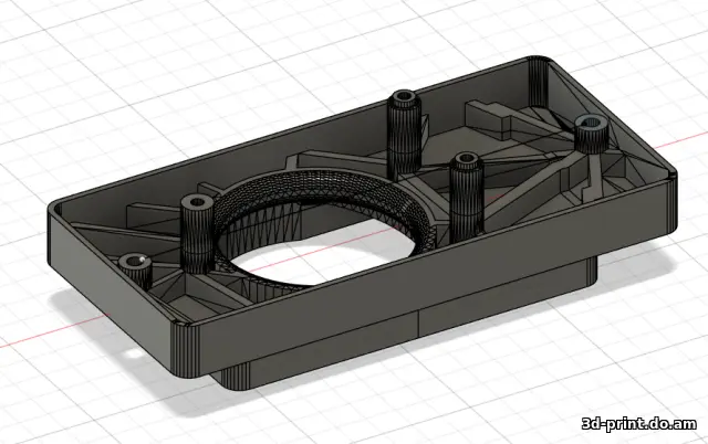 3D-модель "Крепление туманки на ВАЗ 2113 2114 2115 усиленная"