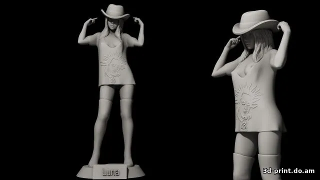 3D-модель "18+ девушка Luna"