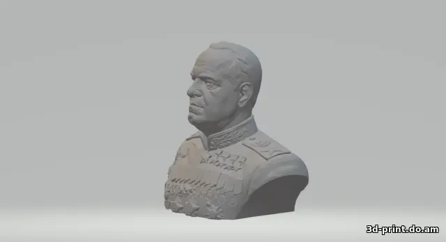 3D-модель "Маршал Жуков" — STL модель для 3D-печати