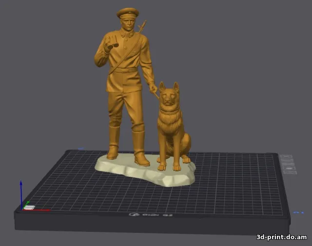 3D-модель "Пограничник ams" — STL модель для 3D-печати
