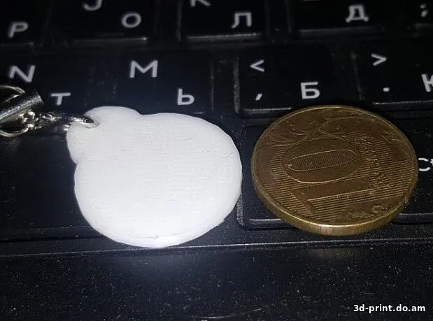 3D-модель "Ключ для тележек супермаркетов на ключи"