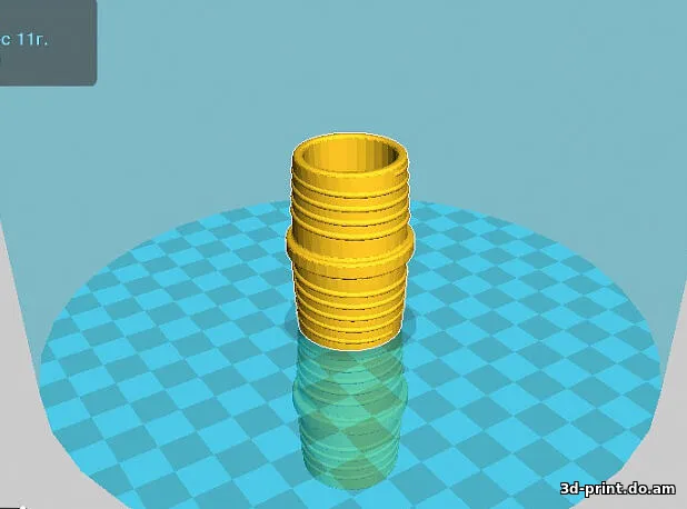 3D-модель "Соединитель шлангов от пылесоса"