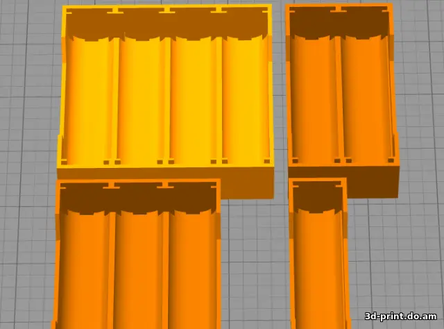 3D-модель "Holder (холдер) для аккумуляторов 18650" — STL модель для 3D-печати