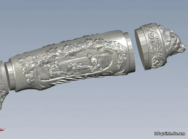 3D-модель "Красявая ручка ножа"